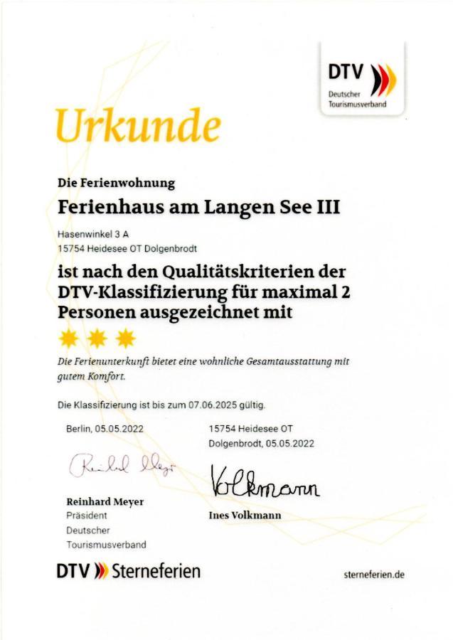 Ferienhaus Am Langen See III Heidesee 외부 사진
